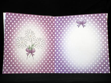 Pretty Polka Dots Square Portrait Card Insert by Maurine Tapscott