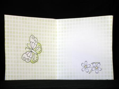 Fluttery Butterfly Insert Square Landscape by Maurine Tapscott