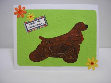 Cocker Spaniel 2 Iris Folding Pattern by Maurine Tapscott
