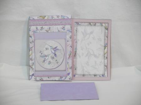 Hummingbird Stationery Folder Kit by Maurine Tapscott