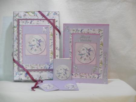Hummingbird Stationery Box Kit by Maurine Tapscott