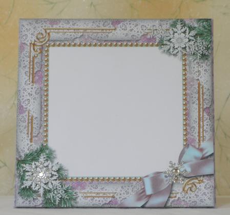 Carol Singers Snow 5 1/2 Inch Square Matching Envelope by Maurine Tapscott