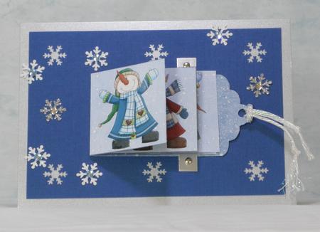 Cheeky Snowmen Waterfall Sheet by Maurine Tapscott