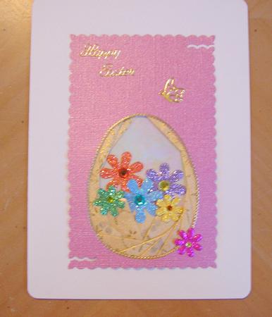 Easter Basket with Flowers by Maurine Tapscott