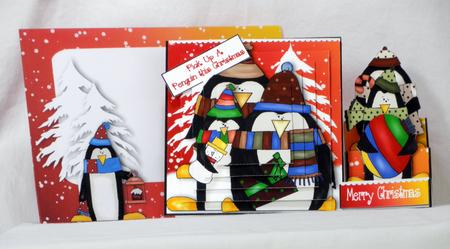 Pick Up a Penguin - Stepper Decoupage Pyramid Kit by Maurine Tapscott