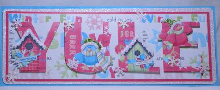 Yule Christmas Birds Large Dl Card by Maurine Tapscott