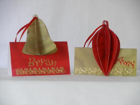 Christmas Pop Up Place Setting Mats by Maurine Tapscott