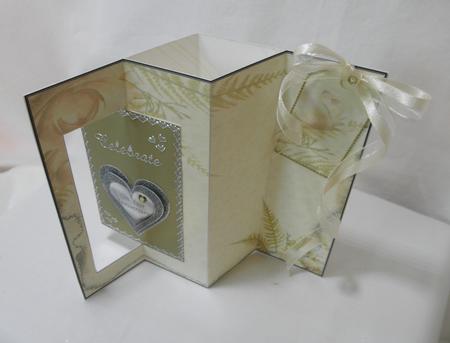 K Card Cream Roses Wedding 1 by Maurine Tapscott