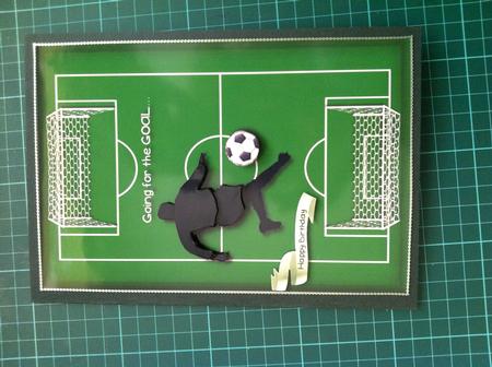 Football/soccer Card Topper by Maxine Grace