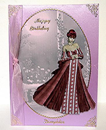Moonlight Walk Card Front and Decoupage 2 by Maxine Jones