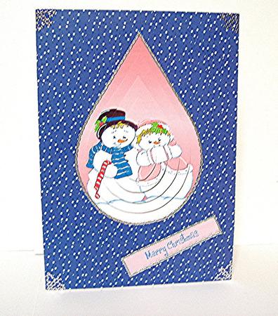 Snowman Teardrop by Maxine Jones