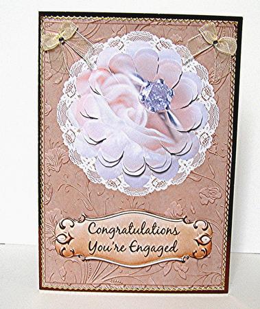 Engagement Ring in a Rose Floral Pyramid by Maxine Jones