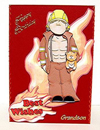 Fireman Hunk Doodles by Maxine Jones