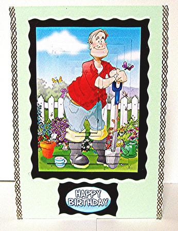 Gardening Dude Pyramid. by Maxine Jones