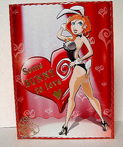 Valentines Day Bunny Girl A4. by Maxine Jones