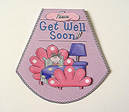 Get Well Soon Wobble Card by Maxine Jones