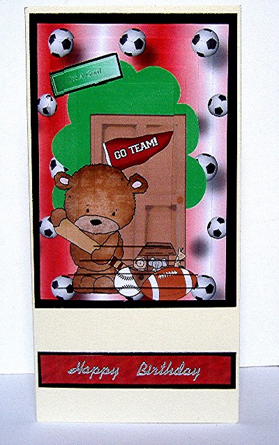 Cute Teddy Sports Pyramids by Maxine Jones