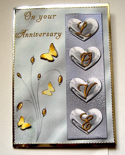 Silver and Gold Anniversary by Maxine Jones
