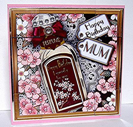 Blossom Perfume Mum Birthday 8in Picture Sheet by Maxine Jones
