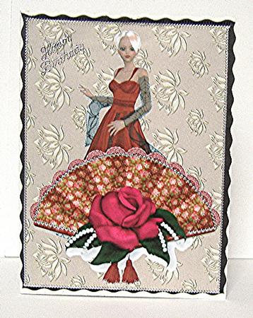 Fan of a Rose by Maxine Jones