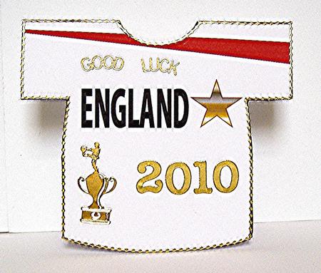 England Shirt Card by Maxine Jones
