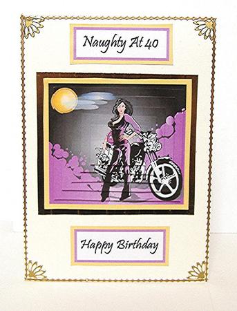 Rock Chick with Bike by Maxine Jones