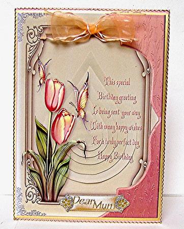 Spring Florals & Butterflies with Verse & Teardrop Pyramage by Maxine Jones