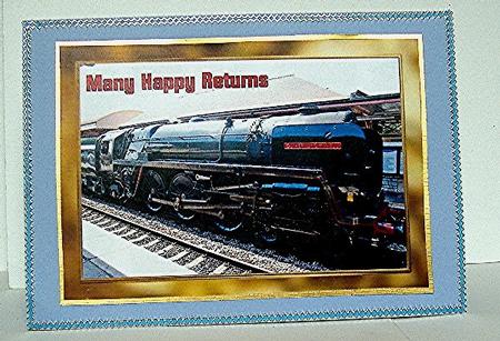 Train with Gold Frame by Maxine Jones