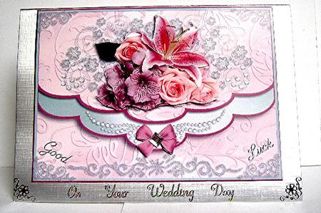 Wedding Bouquet Envelope Card by Maxine Jones