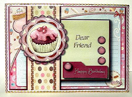 My "cuppy Cake" Card Topper by Maxine Jones