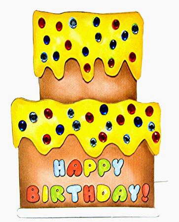 Bright Birthday Cake by Maxine Jones