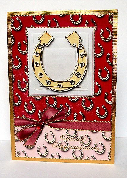 Horse Shoe Pyramage Card by Maxine Jones