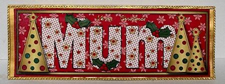 Buttons Christmas Trees Mum Large Dl 2 by Maxine Jones