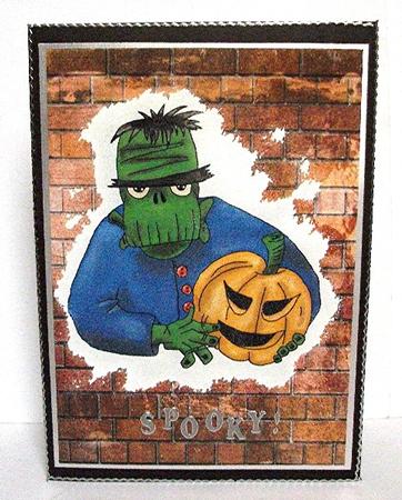 Graffiti Style Halloween Card Fronts by Maxine Jones