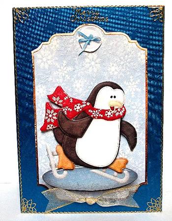 Skating Penguin by Maxine Jones