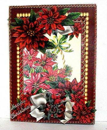 Inside Out Card Poinsettia by Maxine Jones