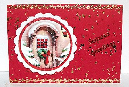 The Christmas Door Pyramid Topper by Maxine Jones