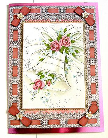 Wedding Bells Lace Eyelet A4 Picture Sheet by Maxine Jones