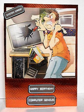 P.c. Repair Dude 8x8 Quick Card by Maxine Jones
