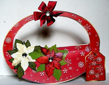 Rocking Basket - Christmas Bouquet by Maxine Jones