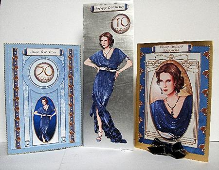 Art Deco Lady Elise Kit Blue by Maxine Jones