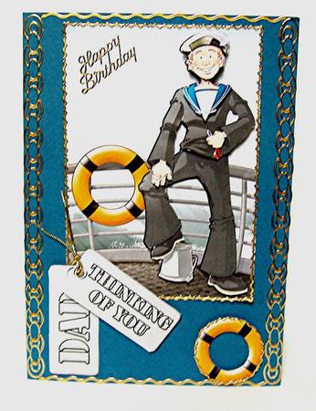 Navy Sailor Dude. by Maxine Jones