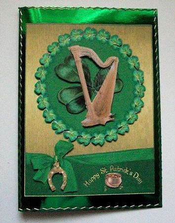 St Patricks Day Green and Gold by Maxine Jones