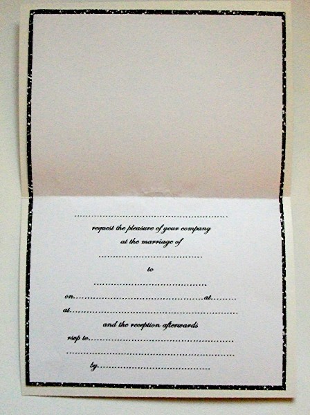 Wedding Insert 1 (black) by Maxine Jones