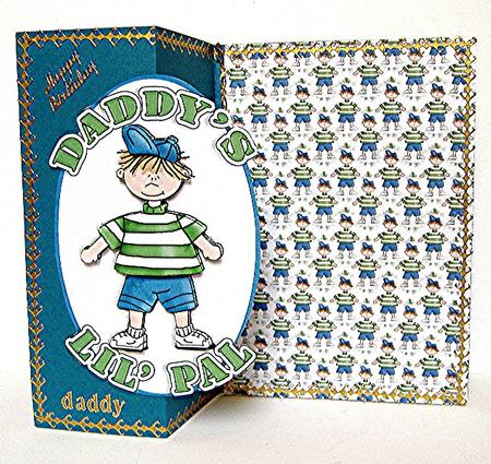 Daddys Lil' Pal Background by Maxine Jones