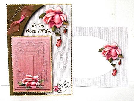 Roses & Strand of Pearls Card Kit by Maxine Jones