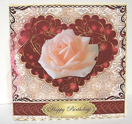 Rose on Heart Various Occasions Topper by Maxine Jones