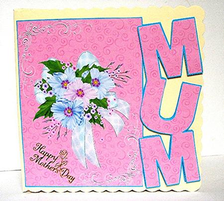Mum Over the Edge Pretty Flower's by Maxine Jones