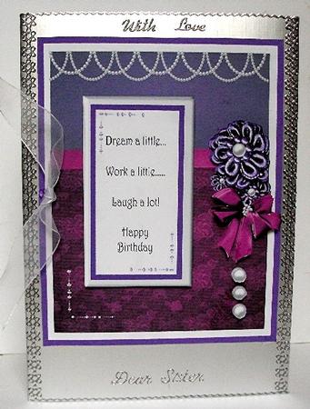 Pearly Dream Card Front by Maxine Jones