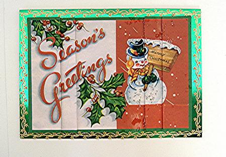 Holly Snowman by Maxine Jones